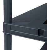  Stalci za pohranu 2 kom crni 220 kg 90 x 40 x 138 cm plastični | shoptok.hr