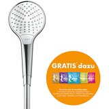 Hansgrohe Ručna tuš slušalica (Broj funkcija: 3, Promjer: 11 cm, Bijelo-krom) | shoptok.hr