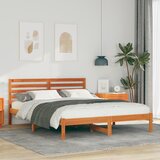 vidaXL Krevetna konstrukcija s uzglavljem Voštano smeđa 160 x 200 cm | shoptok.hr