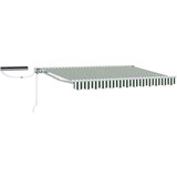  Električni zložljiv senčnik Zelena in Bela 3,5 x 2,5 m, (5000211432) | Shoptok.si