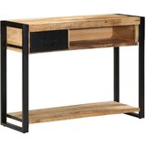 vidaXL Konzolni stol 100x35x75 cm Puno grubo drvo Mango | shoptok.hr