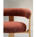Kave Home Jedilni stol iz masivnega jesena v barvi terakote Granite – | Shoptok.si