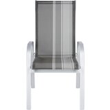 Ambia Garden STOL aluminij, jeklo siva, srebrne barve | Shoptok.si