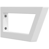  Nosači polica za umivaonik 2 kom bijeli trapezni čelični White 15 x 40 cm | Shoptok.si