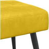  Klupa s gumbastim tkanjem Žuta 110 x 40 x 46 cm Baršun | Eponuda.com