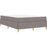 Box spring krevet Taupe i bijela 140 x 190 cm tkanina | shoptok.hr
