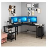 Woody Fashion radni sto power l 8537 black | Eponuda.com