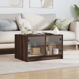  Stolić za kavu sa staklenim vratima boja hrasta 68x50x42 cm | shoptok.hr