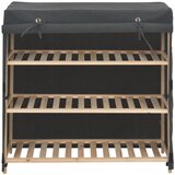 Furnova Omarica za čevlje s pokrivalom siva 79x40x80 cm blago, (21955555) | Shoptok.si