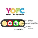 Lanplus YOFC Optički kabl 24FO 2km outdoor FTTx, Flat Drop, G652D, FRP, HDPE, loose tube | ePonuda.com