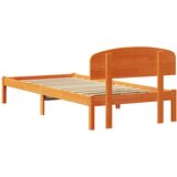  Krevetna konstrukcija s uzglavljem Vosak smeđa 100 x 200 cm | shoptok.hr