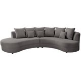 Livetastic SEDEŽNA GARNITURA, rebrasti žamet siva | Shoptok.si