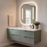 Skye Decor Set kupaonskih ormarića s umivaonikom i ogledalom, 2 komada, zeleni Cijene