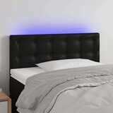  Uzglavlje crno 80 x 5 x 78/88 cm od umjetne kože | shoptok.hr