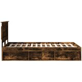  Krevetna konstrukcija Dimljeni hrast 135 x 190 cm | Shoptok.si