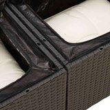 vidaXL 8-dijelni set vrtnih sofa od poliratana s jastucima crni | shoptok.hr