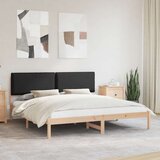  Krevetni okvir s tapiciranim uzglavljem Crna 180 x 200 cm | shoptok.hr