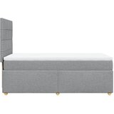  Krevet s oprugama i madracem svjetlosivi 100x200 cm od tkanine | shoptok.hr