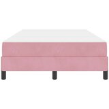 vidaXL Postelja boxspring z vzmetnico Roza 120 x 200 cm Žamet | Shoptok.si