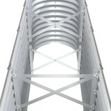 vidaXL Visoka greda iz prašno premazanega jekla 332x40x68 cm siva | Shoptok.si
