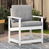  The Living Store Vrtni stol bel 62x56x77 cm trdna borovina - Vrtni Stol, (21458913) Cene