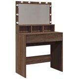  Toaletni stolić s LED svjetlima boja hrasta 80x41x134,5 cm | shoptok.hr