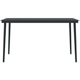  7-dijelni vrtni blagovaonski set s jastucima crni | shoptok.hr