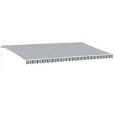 vidaXL Ročno zložljiva tenda z LED antracit in bela 600x300 cm | Shoptok.si