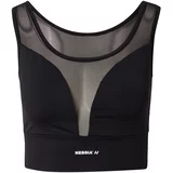 NEBBIA Black Mesh Design Sports Bra "Breathe" Black L Donje rublje za fitnes