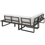 Bessagi Garden Vrtna Lounge Garnitura Gianna, Krem, Črna, 4-Delno | Shoptok.si