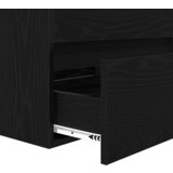 vidaXL Set namještaja za kupaonicu s pohranom s ogledalom 3 pcs hrast artisan | shoptok.hr