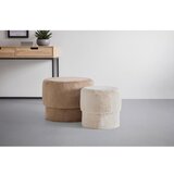Premium Living Set Taburejev Susa -trend-, Rjavosiva, Bež, 2 Kos | Shoptok.si