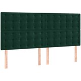  Uzglavlje tamnozeleno 200x5x118/128 cm baršunasto | Eponuda.ba