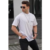 Madmext T-Shirt - White - Relaxed fit Cene
