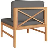  Srednja sofa s tamnosivim jastucima od masovne tikovine | shoptok.hr