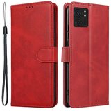INORCO Za Motorola Edge 40 5G usnjena torbica za denarnico s telečjo teksturo, stojalo, ovitek za telefon s trakom, (22036776) Cene