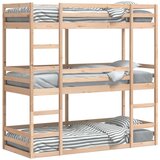 vidaXL Trojni pograd 90x190 cm trdna borovina Cene