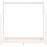  Otroški posteljni okvir bel 80x160 cm trdna borovina, (20916830) | Shoptok.si
