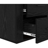 vidaXL Nočna omarica Črni hrast 50 x 36 x 60 cm Konstruiran les | Shoptok.si