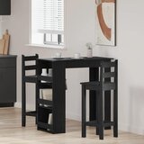 vidaXL barski stol sa policom za odlaganje crni hrast 102x50x103,5 cm | shoptok.hr