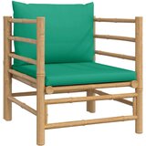  Sofa od bambusa sa zelenim jastucima | shoptok.hr