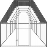 Vanjski kavez za kokoši 2 x 10 x 2 m od pocinčanog čelika | shoptok.hr