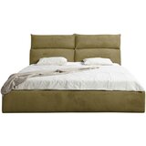 MID.YOU OBLAZINJENA POSTELJA 180 cm x 200 cm , les, umetna masa, tekstil, leseni material zelena | Shoptok.si
