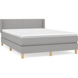  Krevet s oprugama i madracem svjetlosivi 140x190 cm od tkanine | shoptok.hr