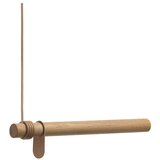 LIND DNA Zidna vješalica od punog hrasta u prirodnoj boji 50 cm Swing – Cijene