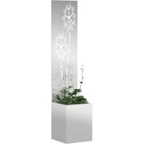  Privatnost u vrtu Cvjetni Srebrno 32 x 150 cm Pocinčani čelik | shoptok.hr