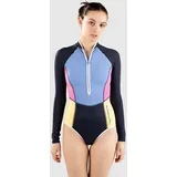 Block Party Upf 50+ Surfsuit Lycra z dolgimi rokavi multico