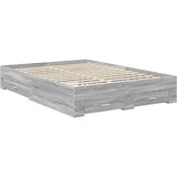  Konstrukcija postelje Siva Sonoma 140 x 200 cm Konstruiran les, (5000103427) | Shoptok.si