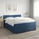  Boxspring krevet s madracem Plava 180 x 200 cm Tkanina | shoptok.hr