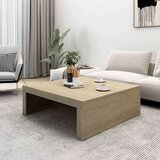 vidaXL Klubska mizica sonoma hrast 100x100x35 cm iverna plošča, (20908451) | Shoptok.si